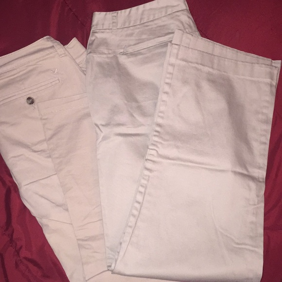 American eagle and Old Navy tan pants - Picture 1 of 5